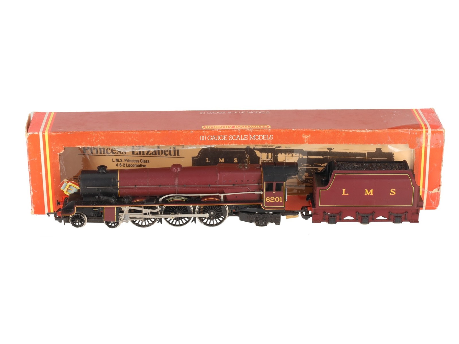 Hornby R832 OO LMS Princess Elizabeth Steam Locomotive & Tender #6201 – DC EX