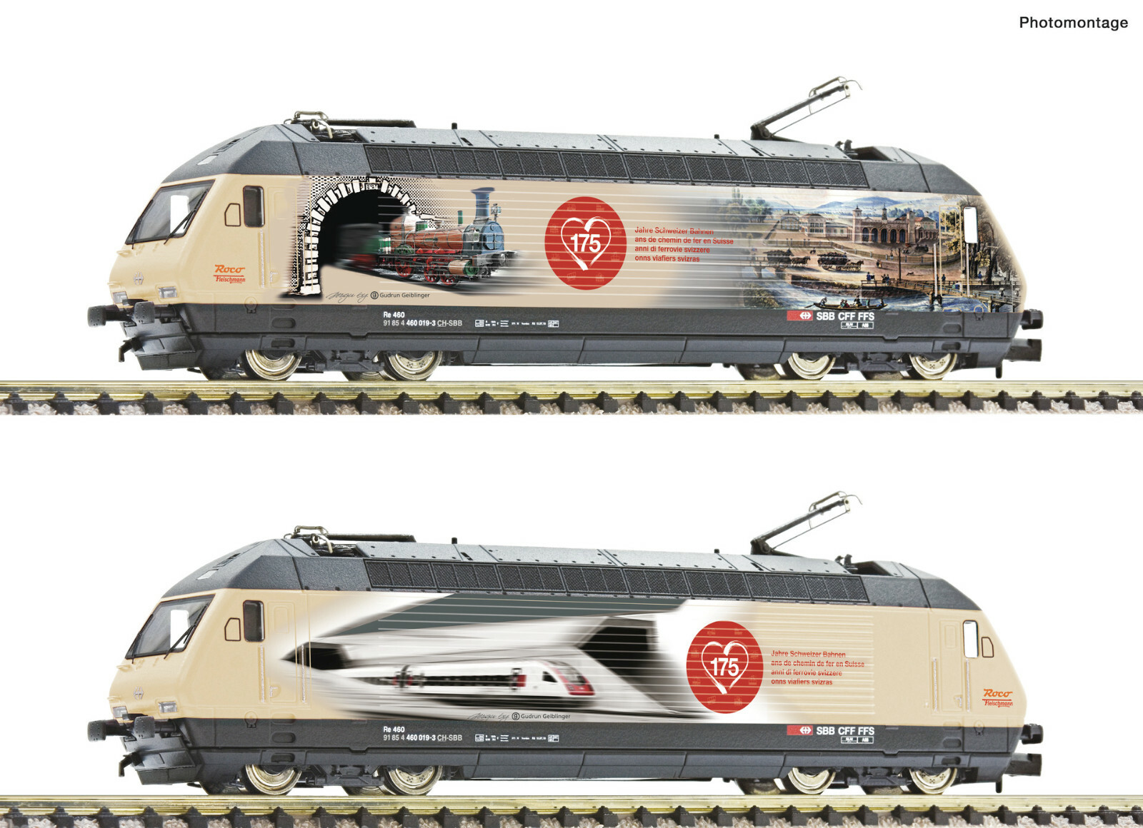 Fleischmann N 731369 Re 460 019-3 ‘175 Years SBB’ Epoch VI Sound New OVP 1:160