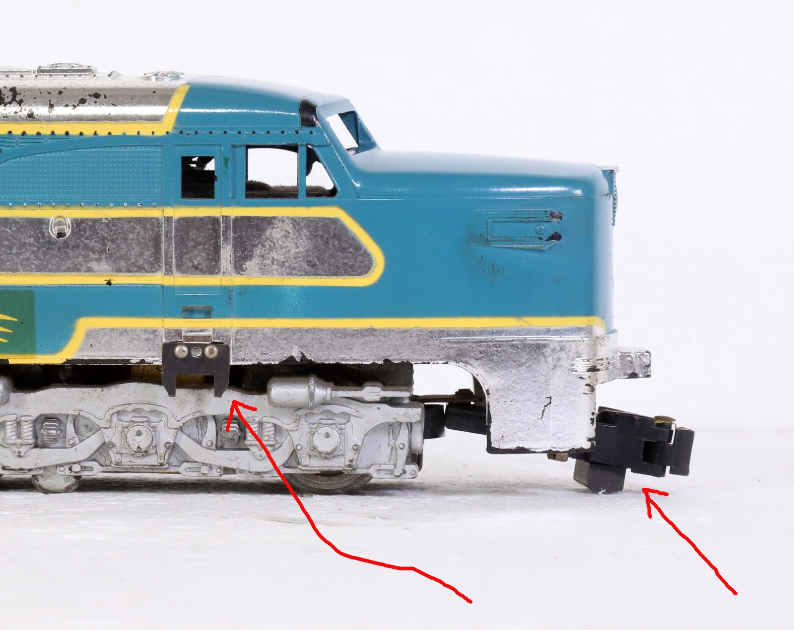 S GA. AMERICAN FLYER # 466 COMET ALCO PA DIESEL – CHROME