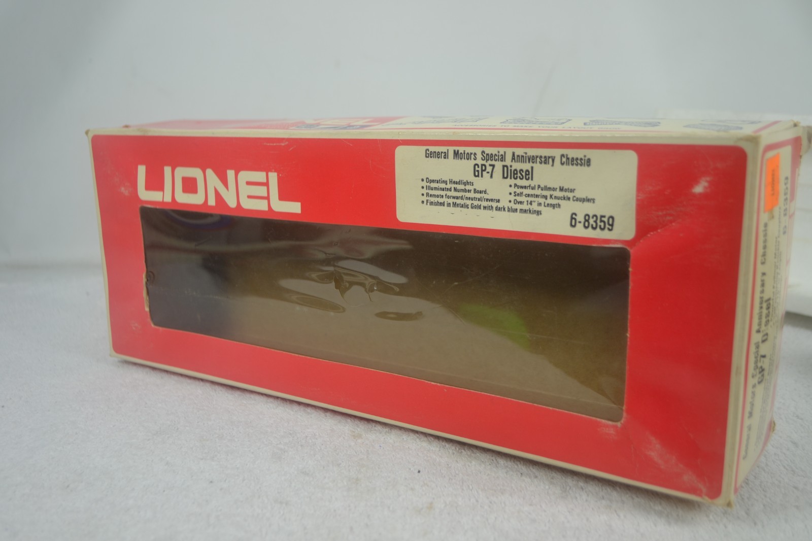 LIONEL MPC 6-8359 CHESSIE GM SPECIAL ANNIVERSARY GP-7 DIESEL, GOLD, LN-BOXED