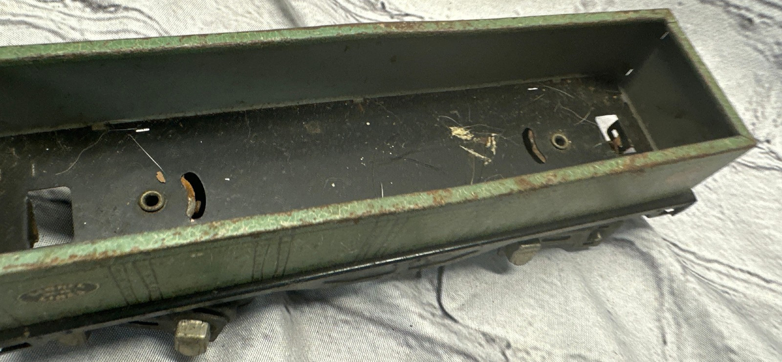 Vintage Lionel Lines Prewar No. 512 Green Gondola Standard Gauge Tinplate Train