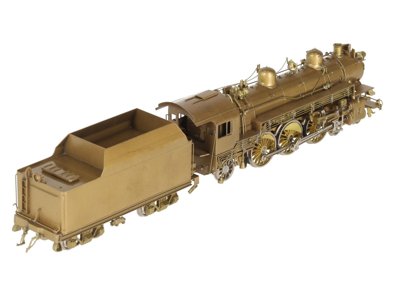 Overland OMI-1447 HO BRASS C&O F-15 4-6-2 Steam Locomotive & Tender -Unpainted