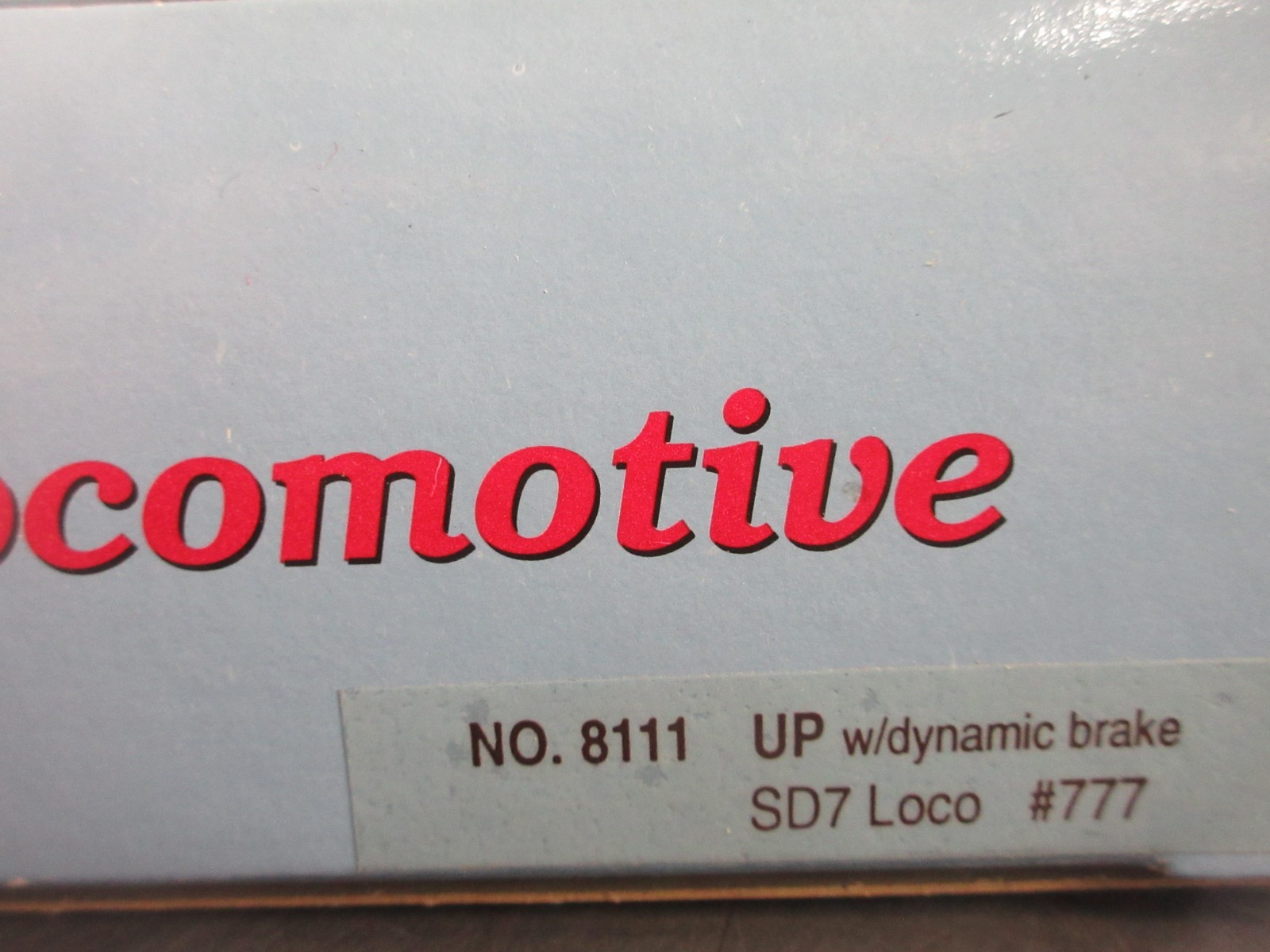 PROTO 2000 ho SD7 LOCOMOTIVE UNION PACIFIC powered #8111