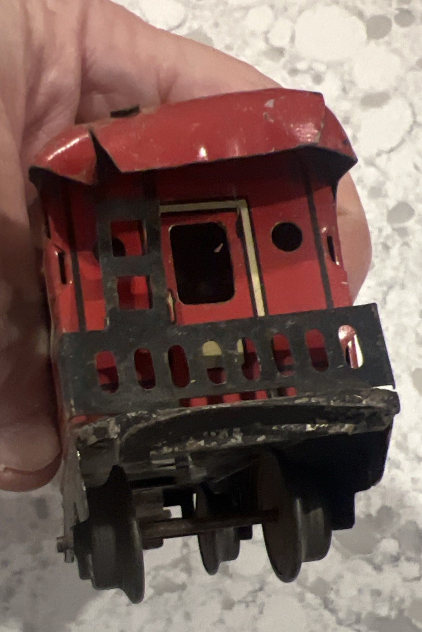 Vintage O GAUGE MARX 6 inch TIN LITHO Set of 3 TIN CARS. 1940’s