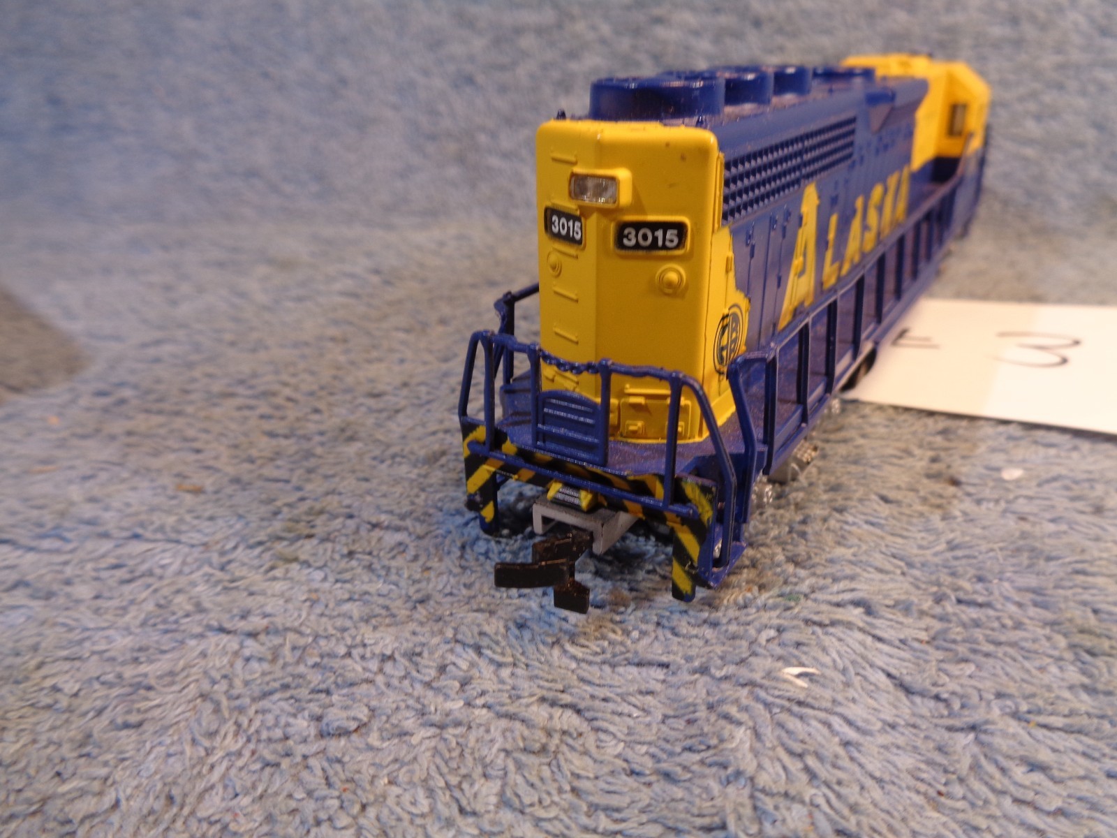 Vtg ALASKA RR ARR BACHMANN HO Model Train # 3015 Locomotive Lot Blue & Yellow