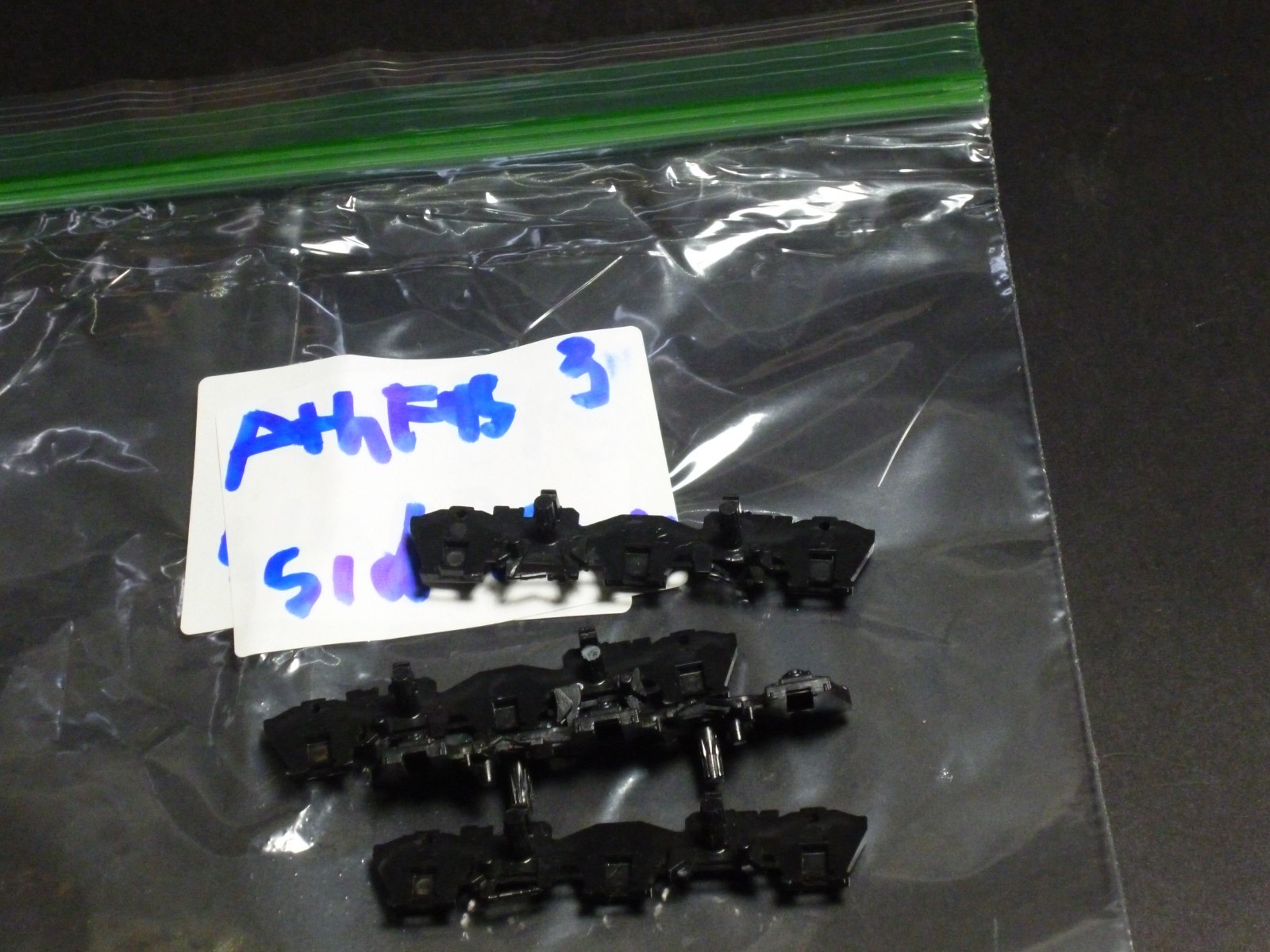 Ho Athearn Diesel locomotive F45 FP45 6 wheel trucks side frames black