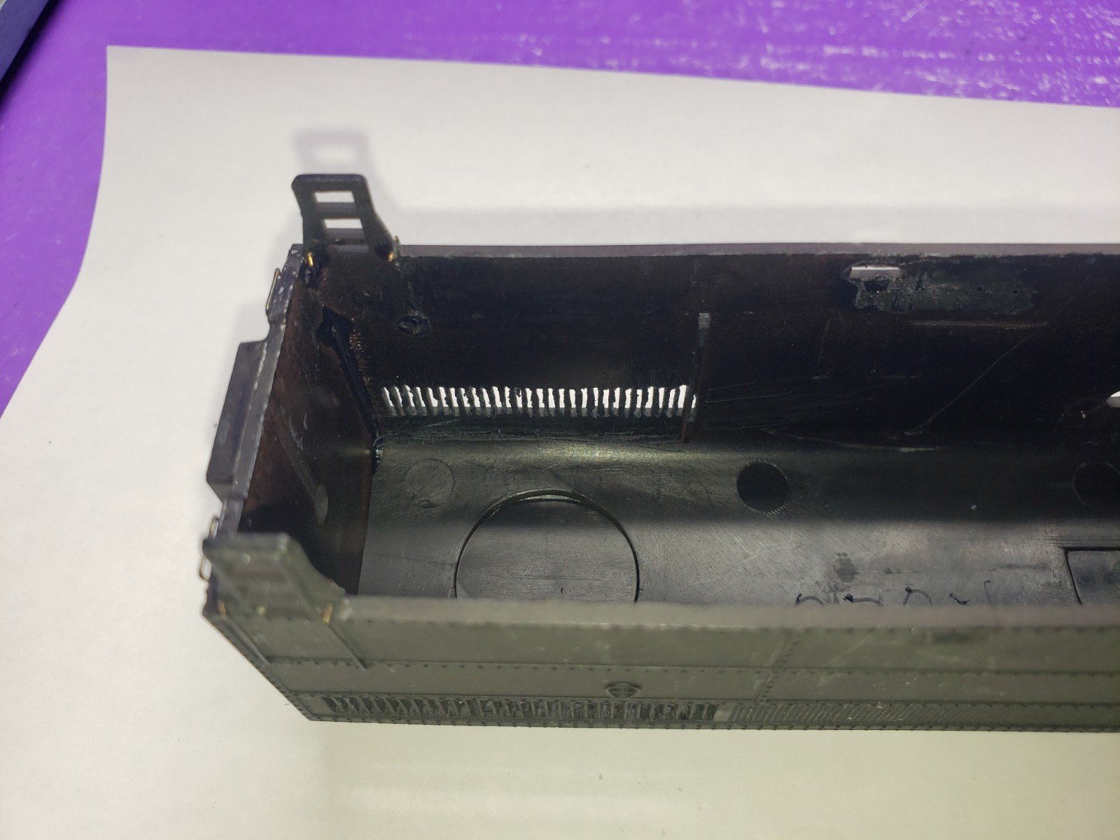 SHELL ONLY HO Scale ROCO Alco FA Diesel Locomotive SHELL ONLY UNDECORATED LENSES