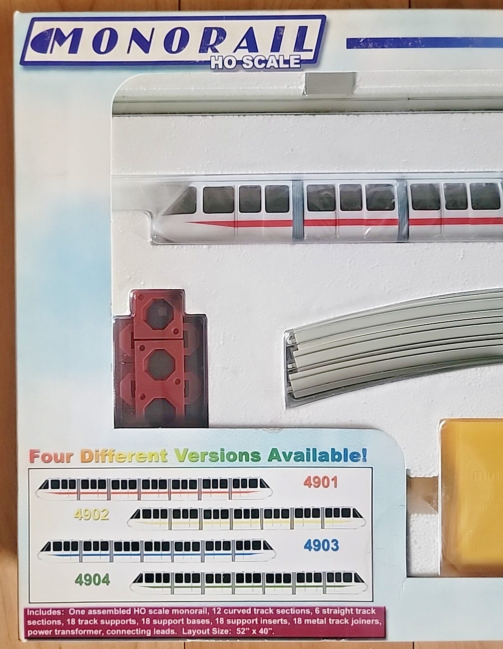 E-R Models Monorail RED Stripe #4901 HO Scale – Complete NEW READ