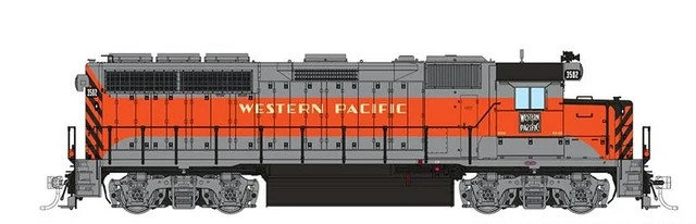 Rapido ~ HO Scale ~ EMD GP40 ~ Western Pacific #3511 ~ DC/DCC Sound ~ 040537
