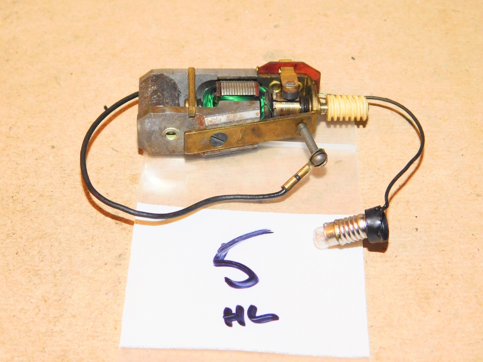 Tyco Mantua HO Parts Pacific Mikado Steam Locomotive Motor w/ Light RUNS WELL #5