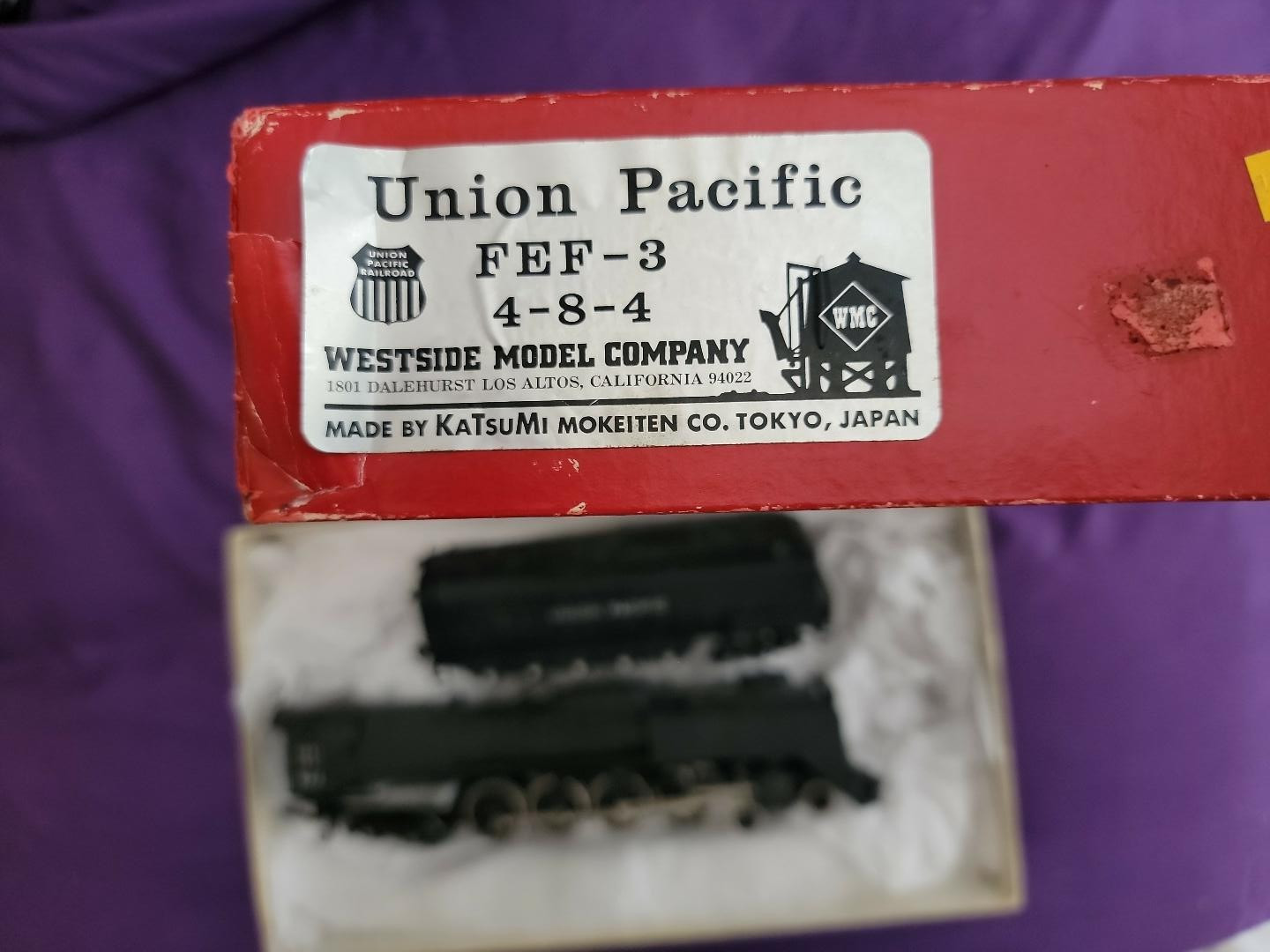 HO WESTSIDE BRASS UP 4-8-4 (FEF ‘NORTHERN’) NIB (FACTORY PAINTED) C=8