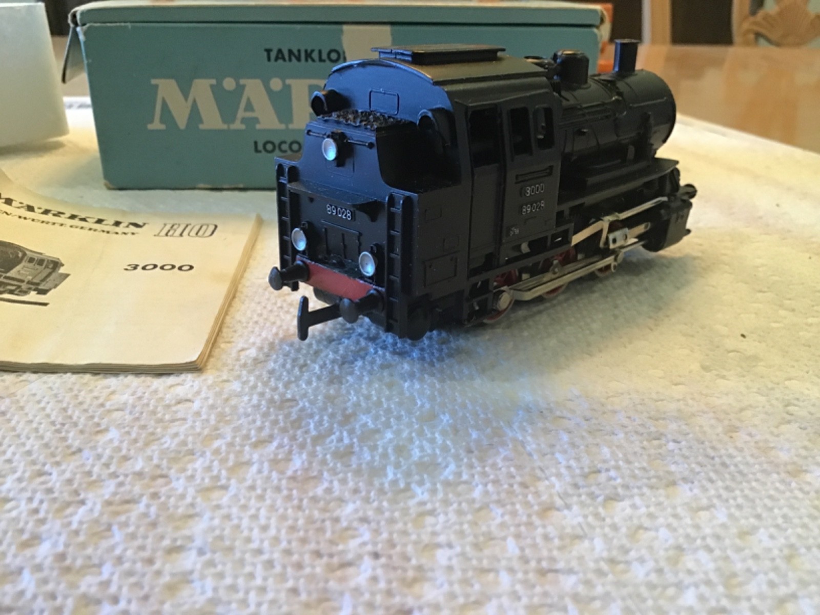 Vintage Marklin 3000 HO #3000 Steam Tank Loco | Original Box & Manual