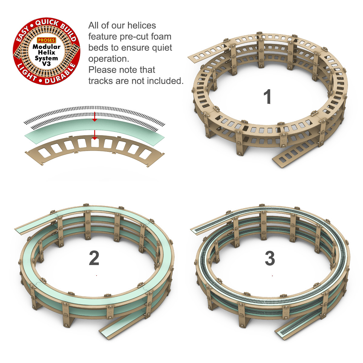 PROSES HELIX SYSTEMS QUICK & EASY TO ASSEMBLE HELIX SYSTEMS FOR ALL SCALES