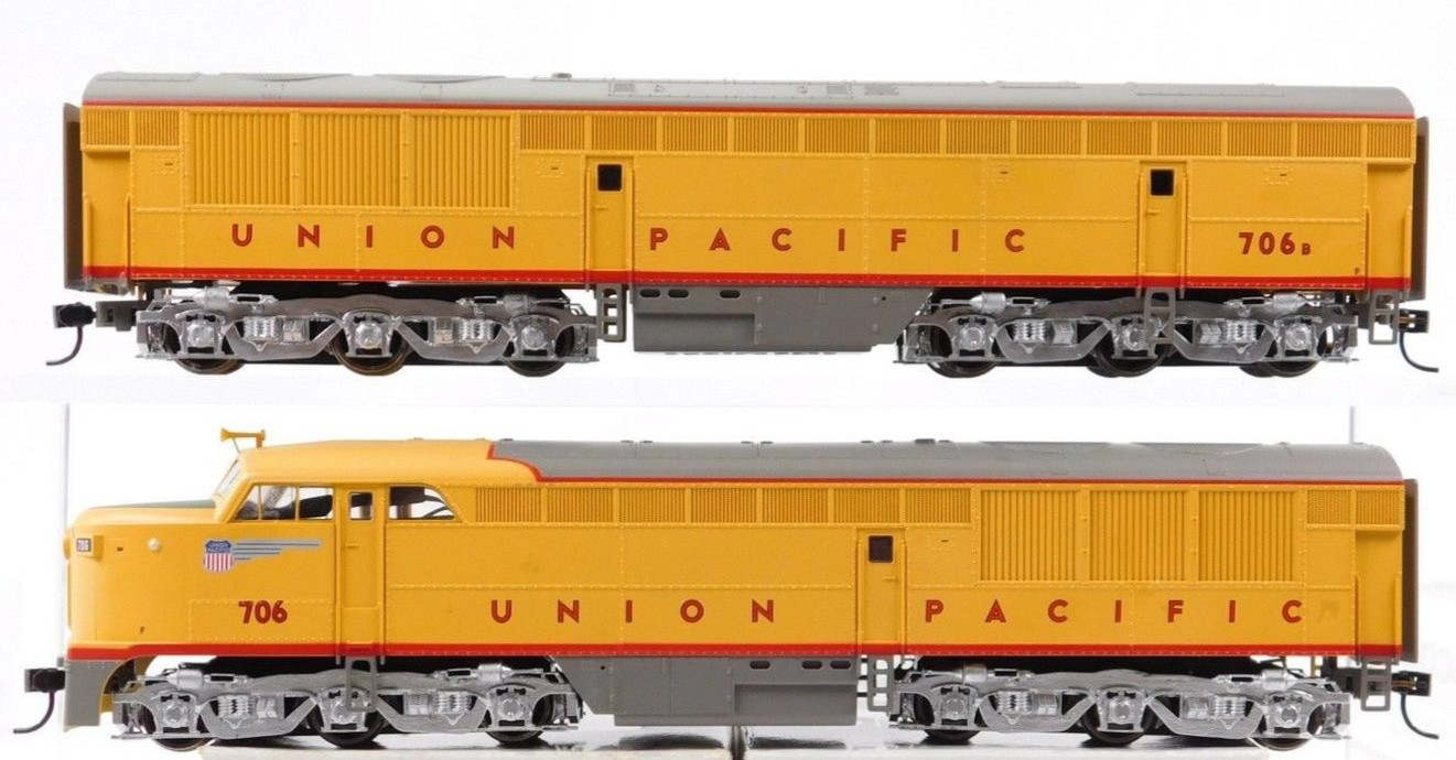 HO FM Erie-Built A/B Set (Both Pwd) UP Union Pacific #706+B DC NIB NOS # 23898/8