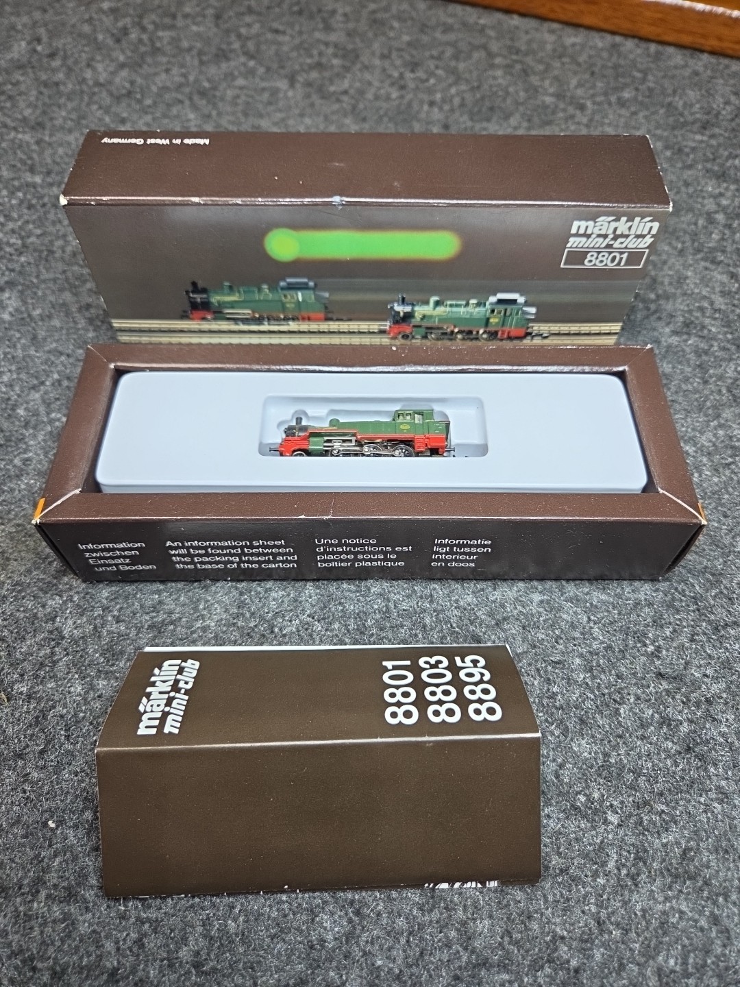 Z Scale Marklin Mini-Club 8801 Tank Belgian Railways Locomotive