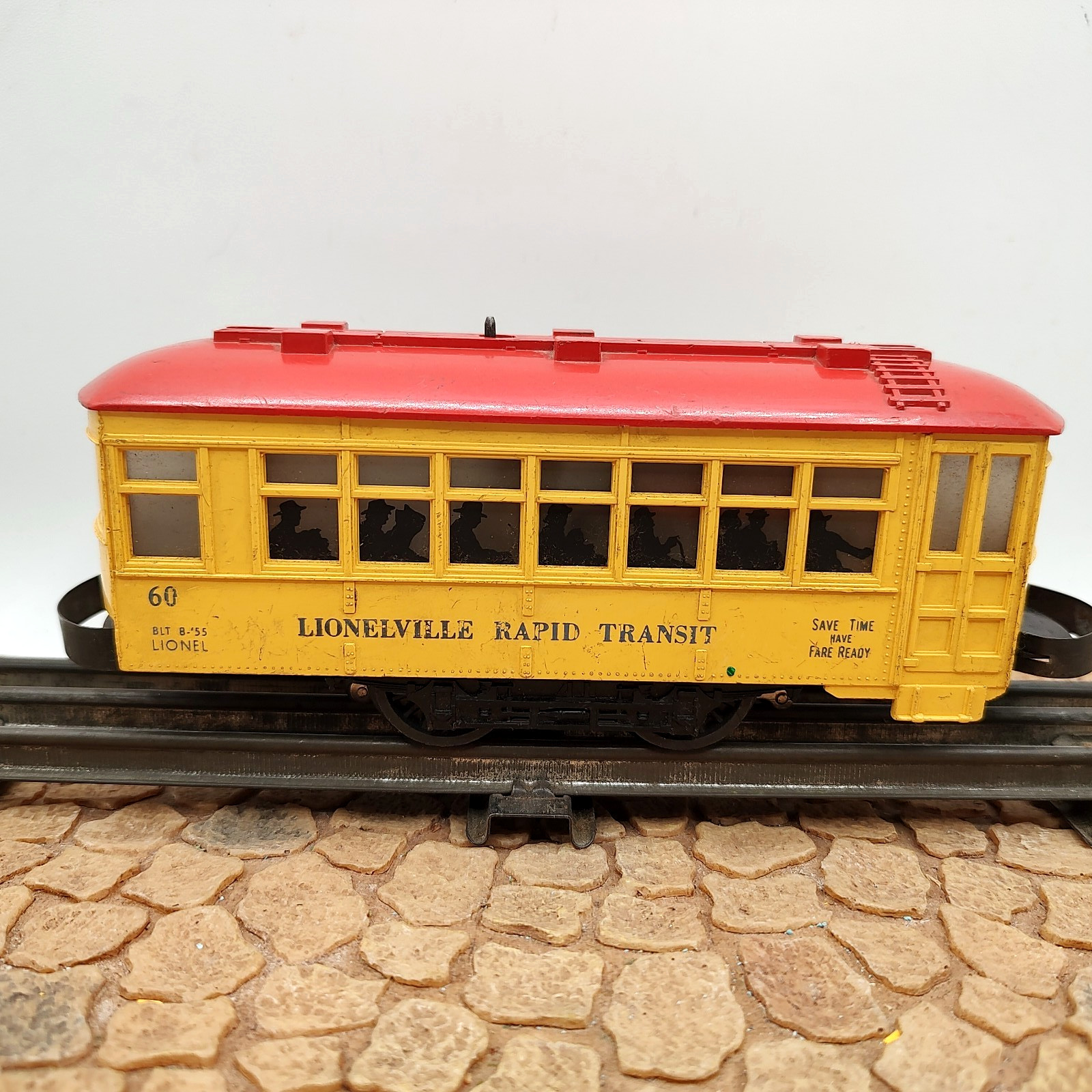 LIONEL #60 THE LIONELVILLE RAPID TRANSIT TROLLEY CAR O SCALE 1960s -As Is – Read