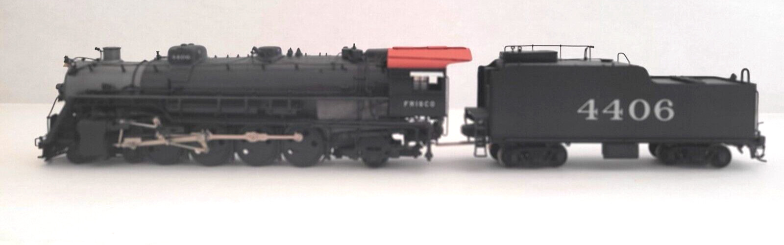 Overland Models BRASS HO Frisco #4406 4-8-2 Custom Painted by OMI New Tested