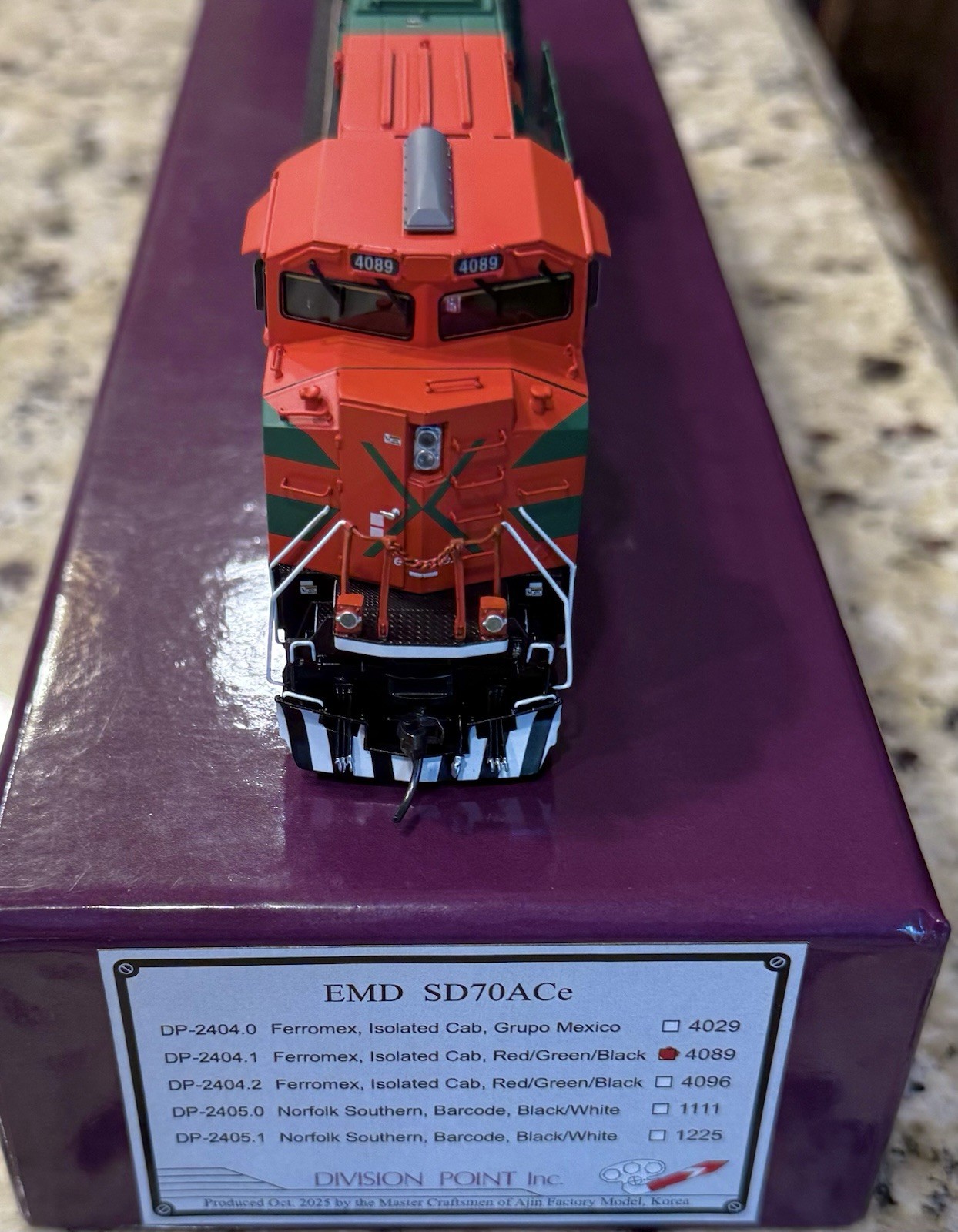 HO Scale Brass Division Point FXE SD70ACe Ferromex Iso Cab #4089 DCC/Sound/NIB