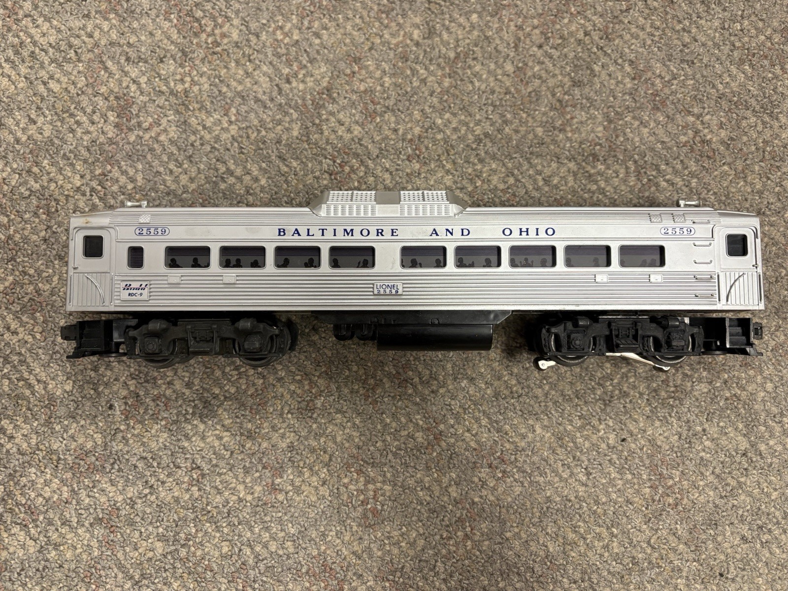 + Lionel Postwar O Gauge B&O Baltimore & Ohio 2559 RDC Dummy Budd Car w/ Box
