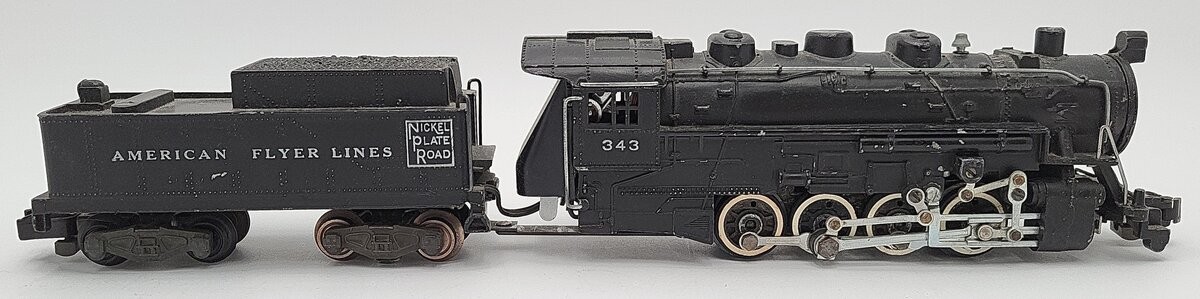 American Flyer 343 Vintage S Gauge Nickel Plate Road 0-8-0 Steam Switcher