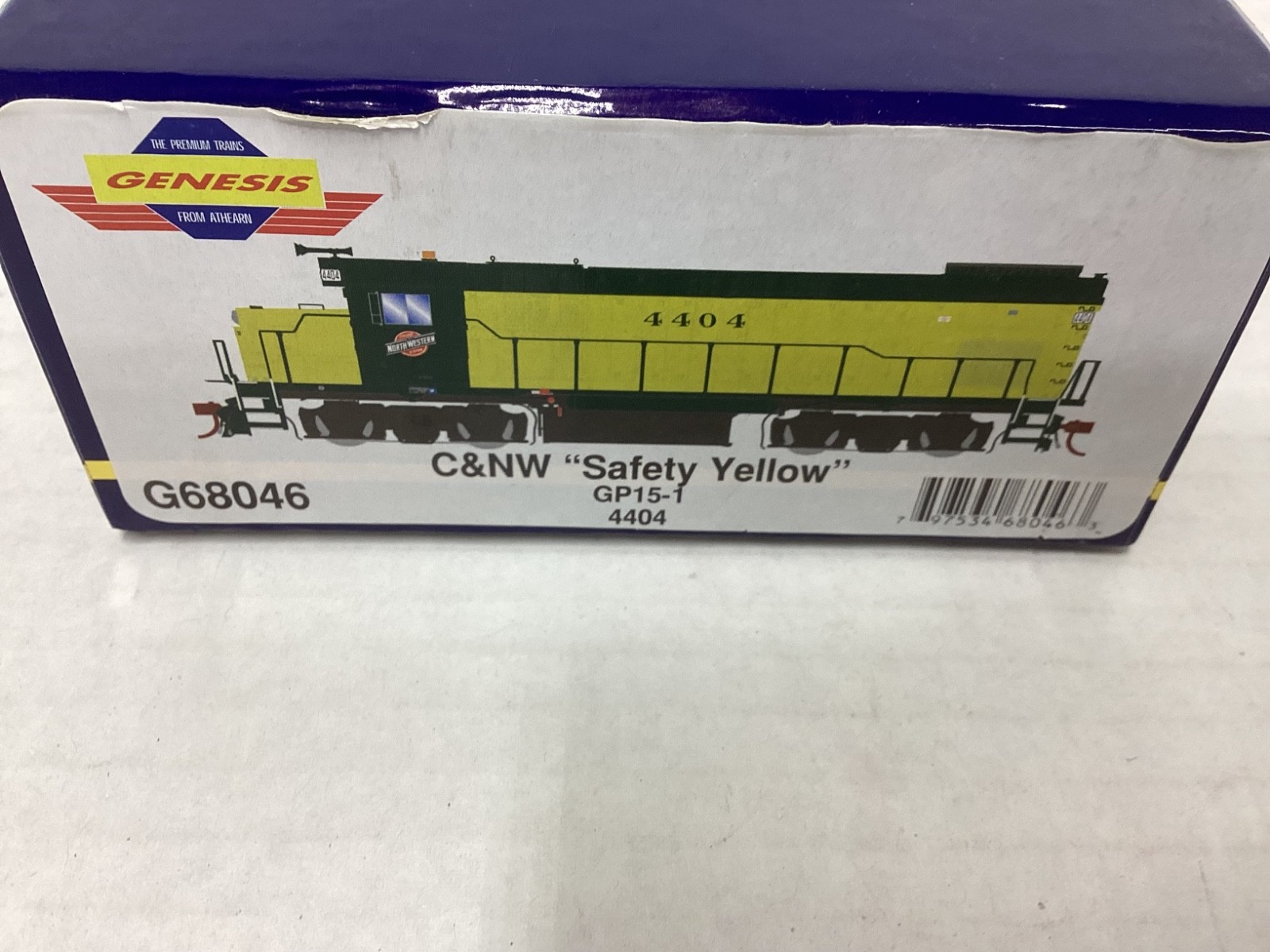 Athearn Genesis #G68046 HO scale “C&NW” safety yellow GP15-1 Rd.#4404