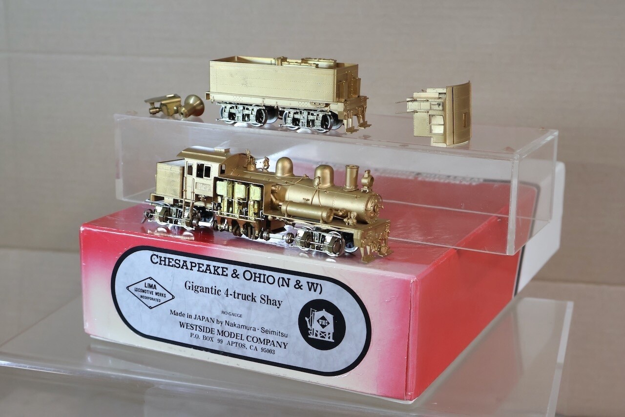 WESTSIDE MODEL COMPANY CHESAPEAKE & OHIO C&O GIGANTIC 4 TRUCK SHAY LOCOMOTIVE on