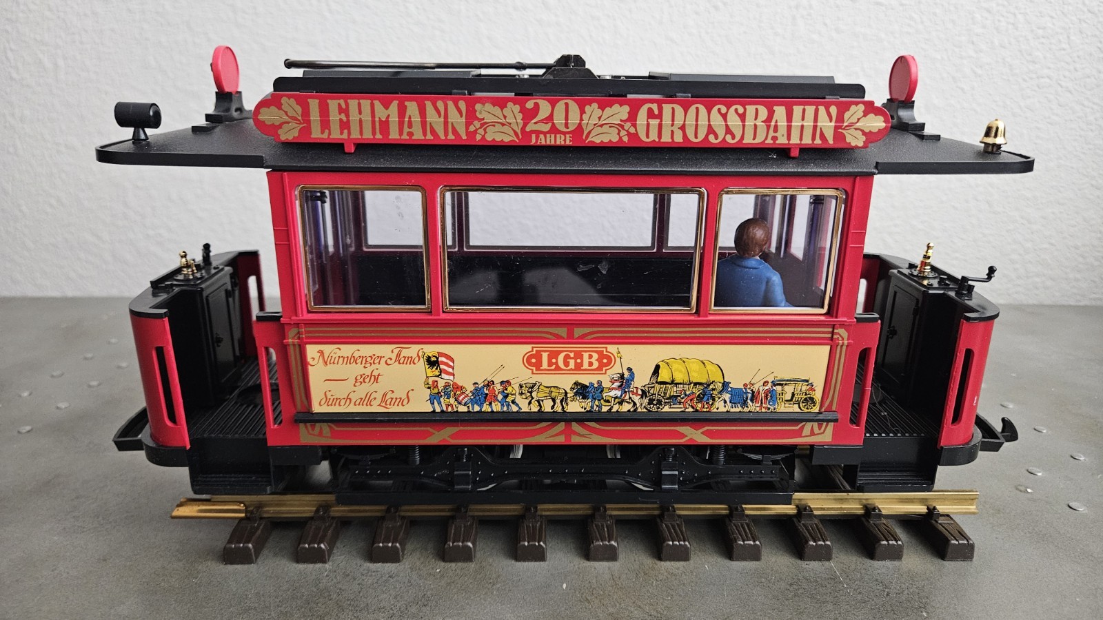 LGB LEHMANN 2030 Anniversary 1968-1988 Trolley Set W/ Box & Papers EX. Condition