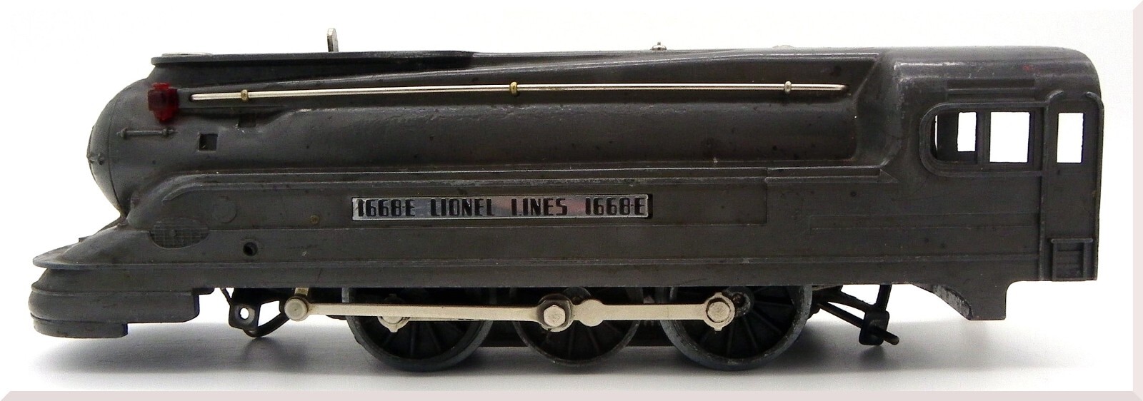 Lionel Lines 1668-E Torpedo Steam Locomotive O Gauge Steel Grey As Is