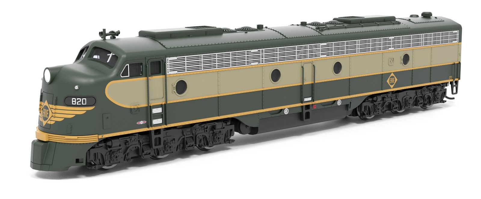 BLI 8838 EMD E8A, Erie 820, Two-Tone Green, No-Sound / DCC-Ready, N