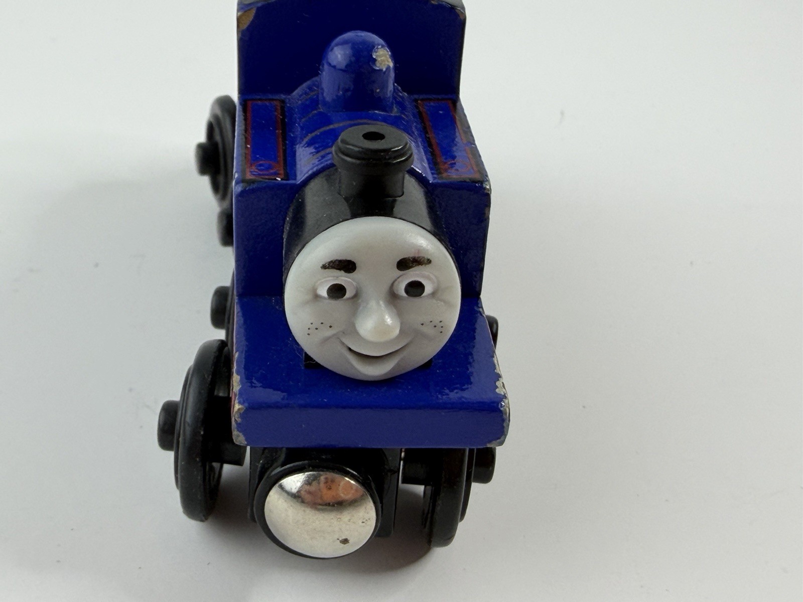 Thomas & Friends Wooden Railway Train MIGHTY MAC Double Face Engine 2007 Retired