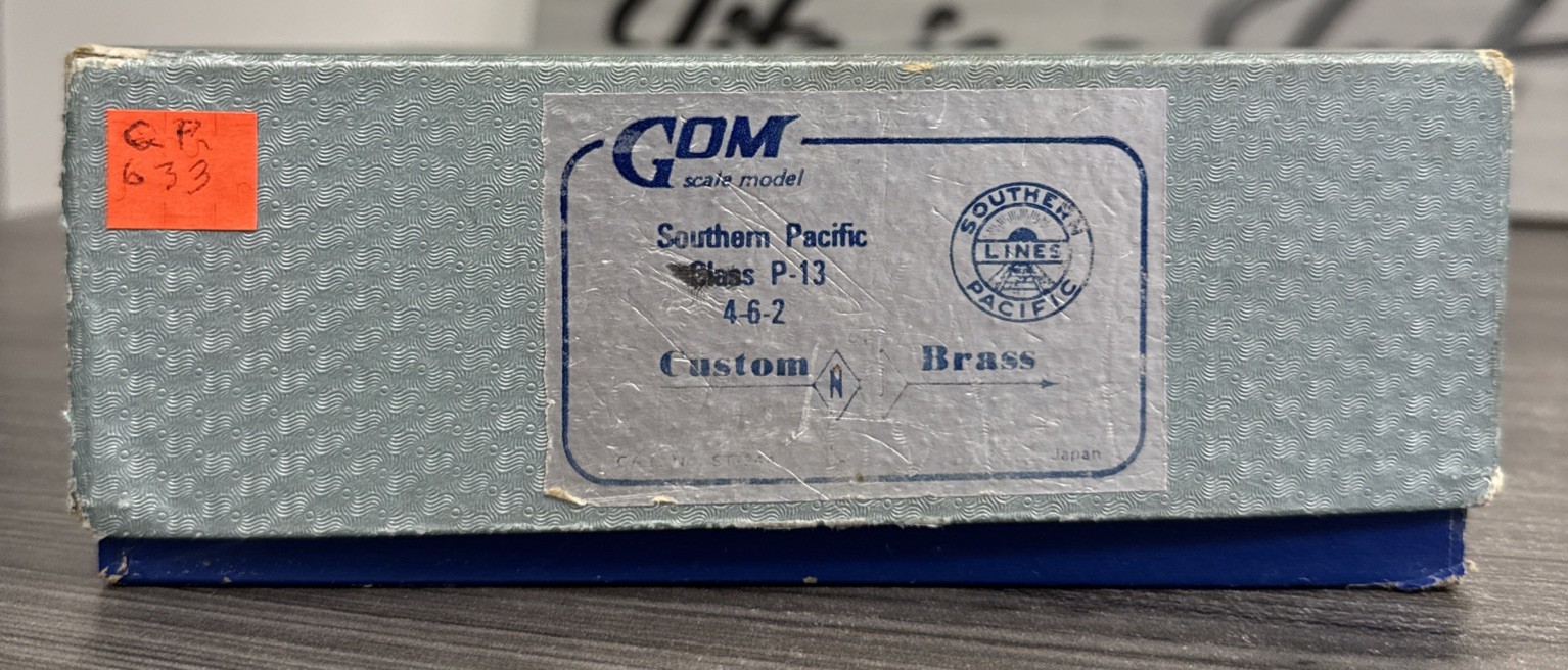 NJ Custom Brass HO Brass #ST-244 Pacific Southern Pacific 4-6-2 P-13 #633 Used!
