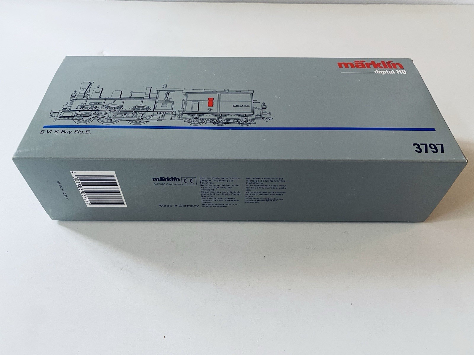 Marklin Digital No. 3797 B VI K. Bay Sts. B. Locomotive – HO Gauge UNTESTED