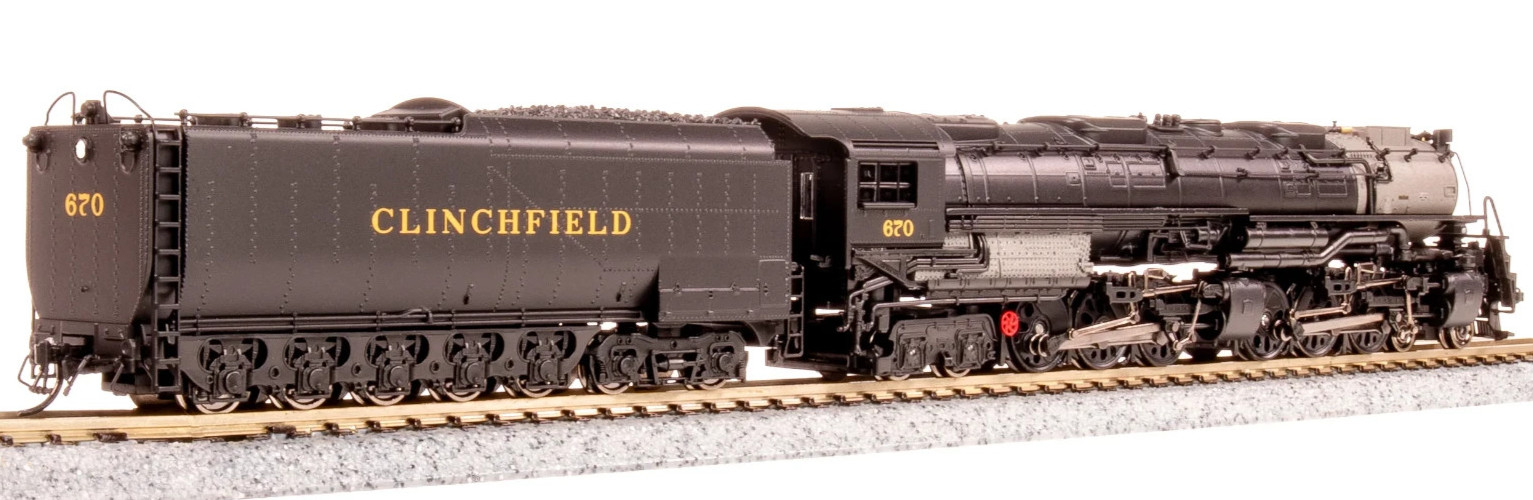 BROADWAY LIMITED 6989 N Clinchfield Challenger 4-6-6-4, #670 Coal PARAGON4/SMOKE