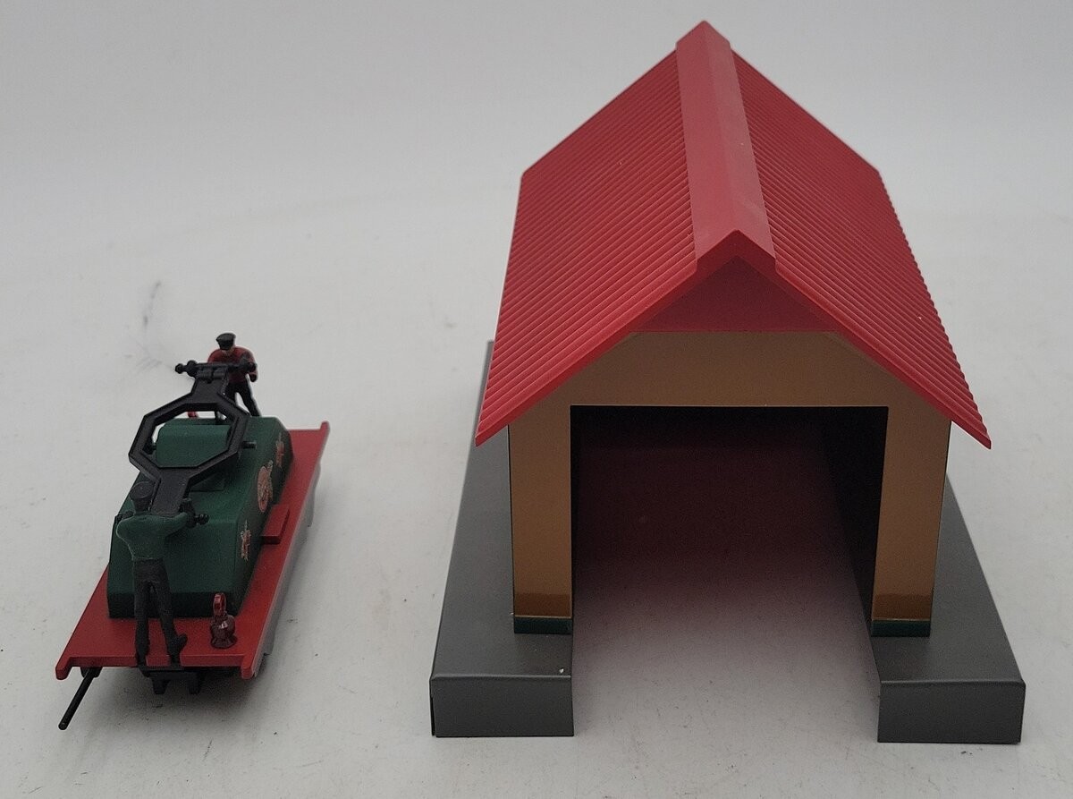 American Flyer 6-48096 S Scale Christmas Handcar w/Shed LN/Box