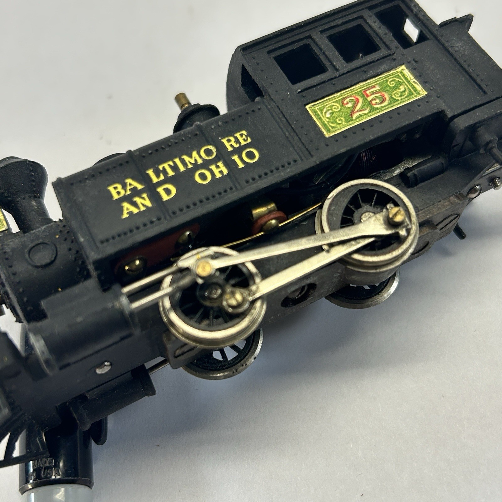 Silvine Line Diecast 0-4-0T Teakettle B&O #25 from the 1950’s