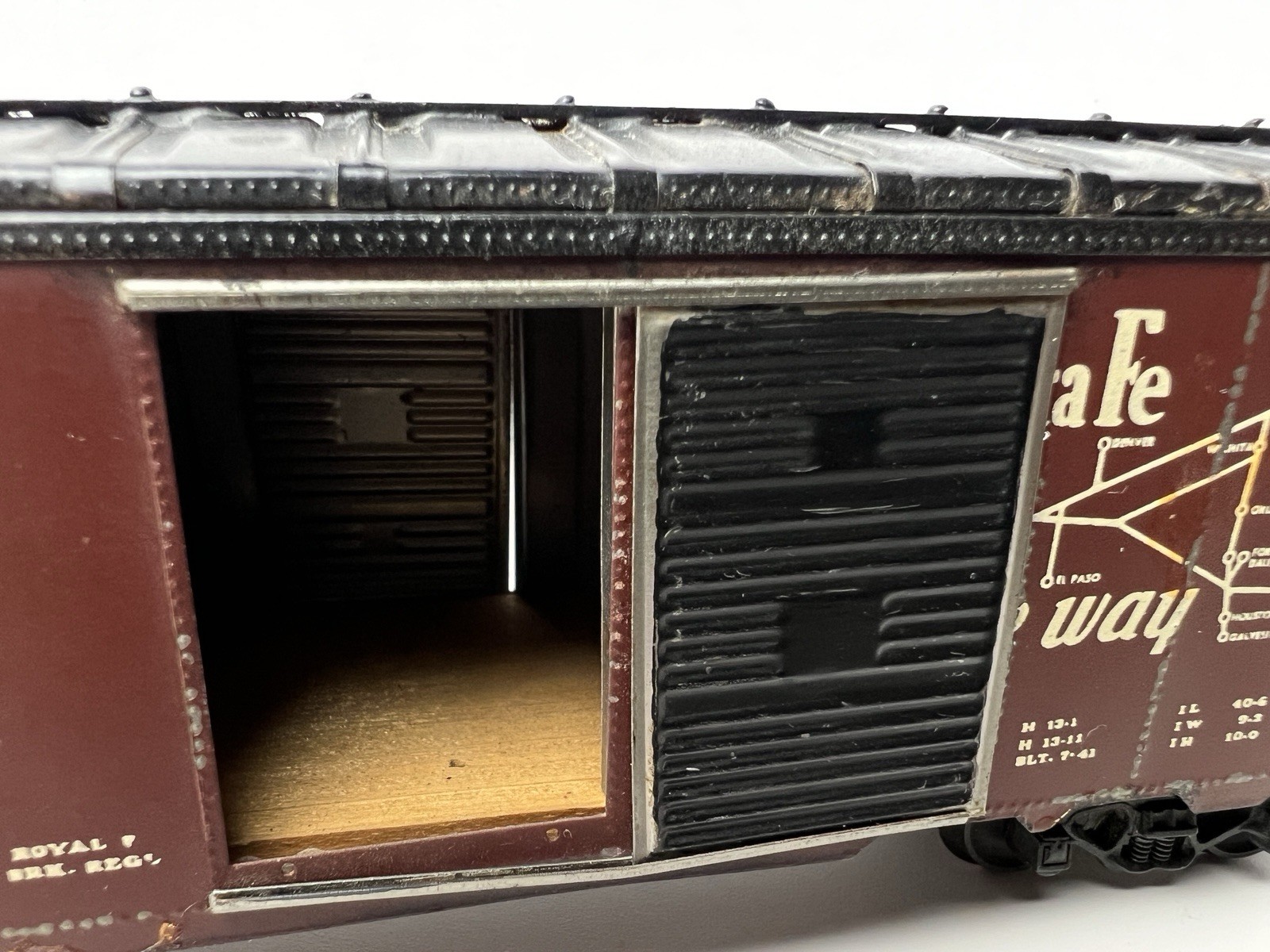 Santa Fe HO Scale Boxcar / A.T.S.F. #141529 / The Grand Canyon Line Metal & Wood