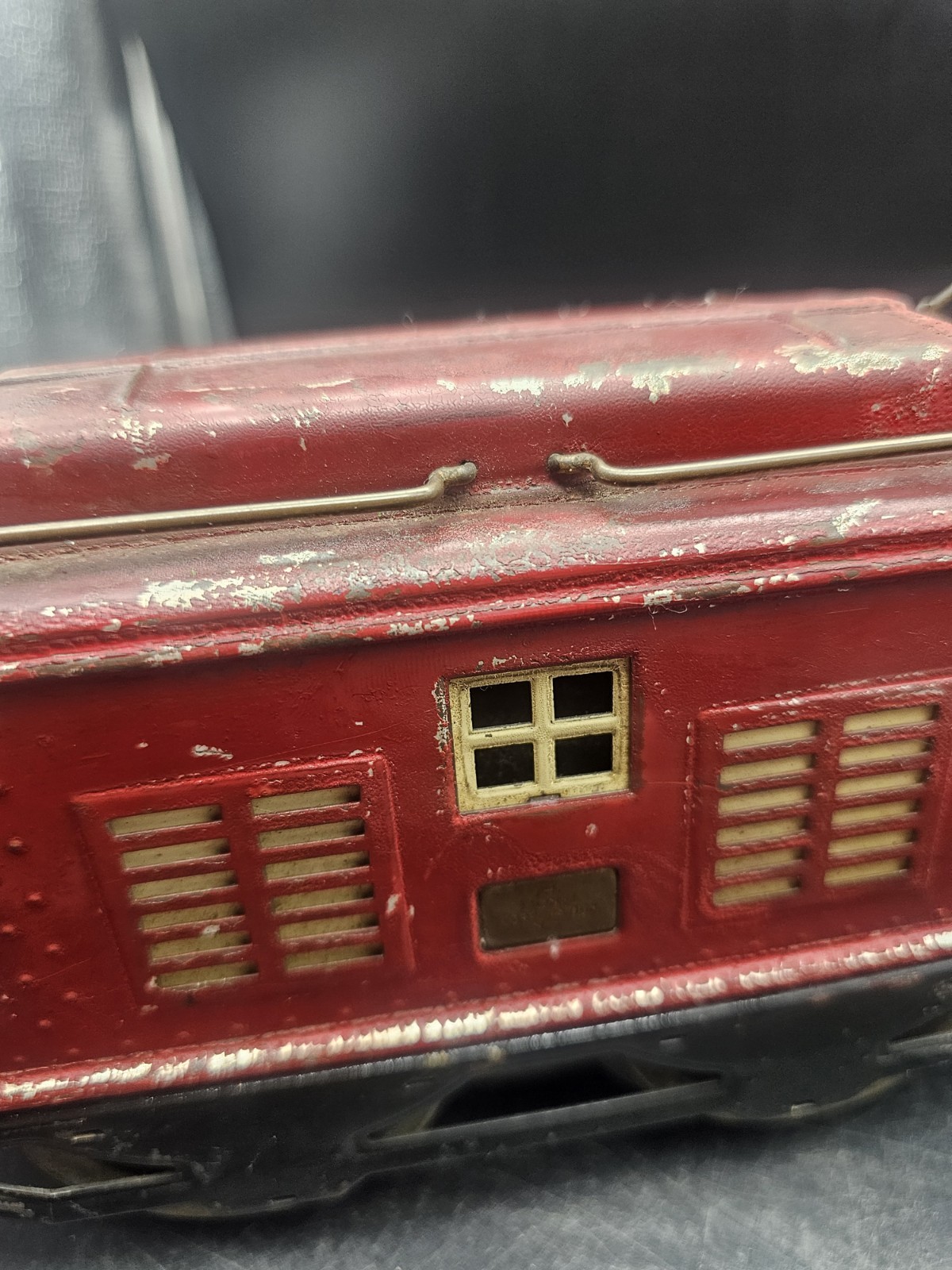 Vintage Lionel Train Prewar Red Maroon Standard Gauge NO 8 E LOCOMOTIVE Untested