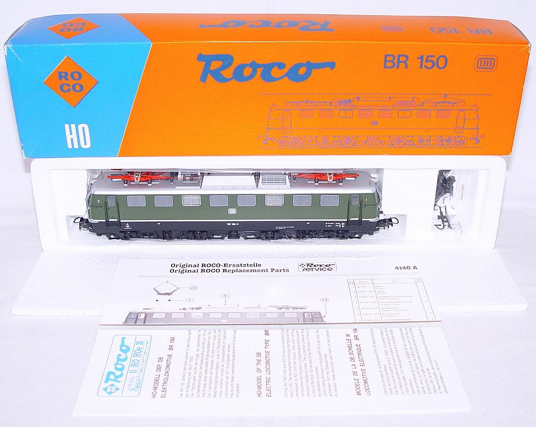 Roco DC HO 1:87 Deutsche Bundesbahn BR 150 Big ELECTRIC GOODS LOCOMOTIVE MIB`85!