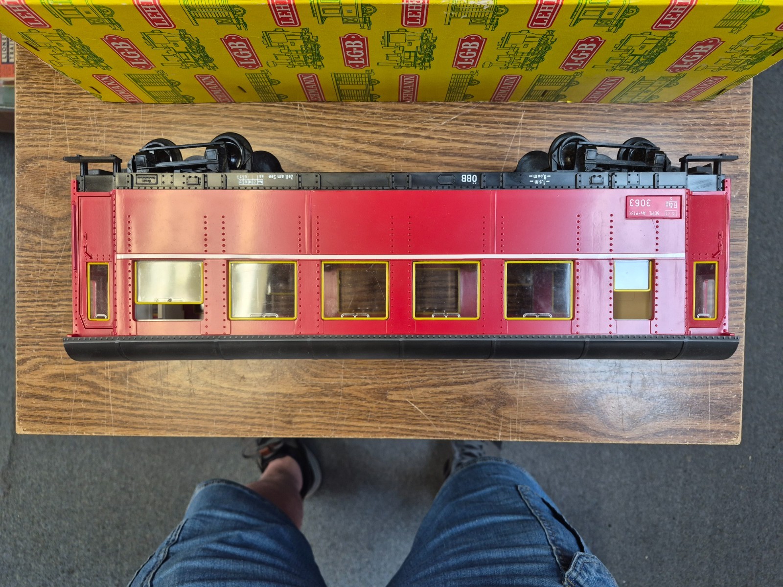 LGB 3063 OBB AUSTRIAN PASSENGER CAR EARLY BOX PRE OWNED G SCALE 1:22.5