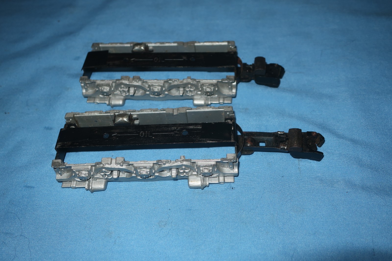 American Flyer Diesel Alco Front & Rear Side Frames w/Knuckle Couplers