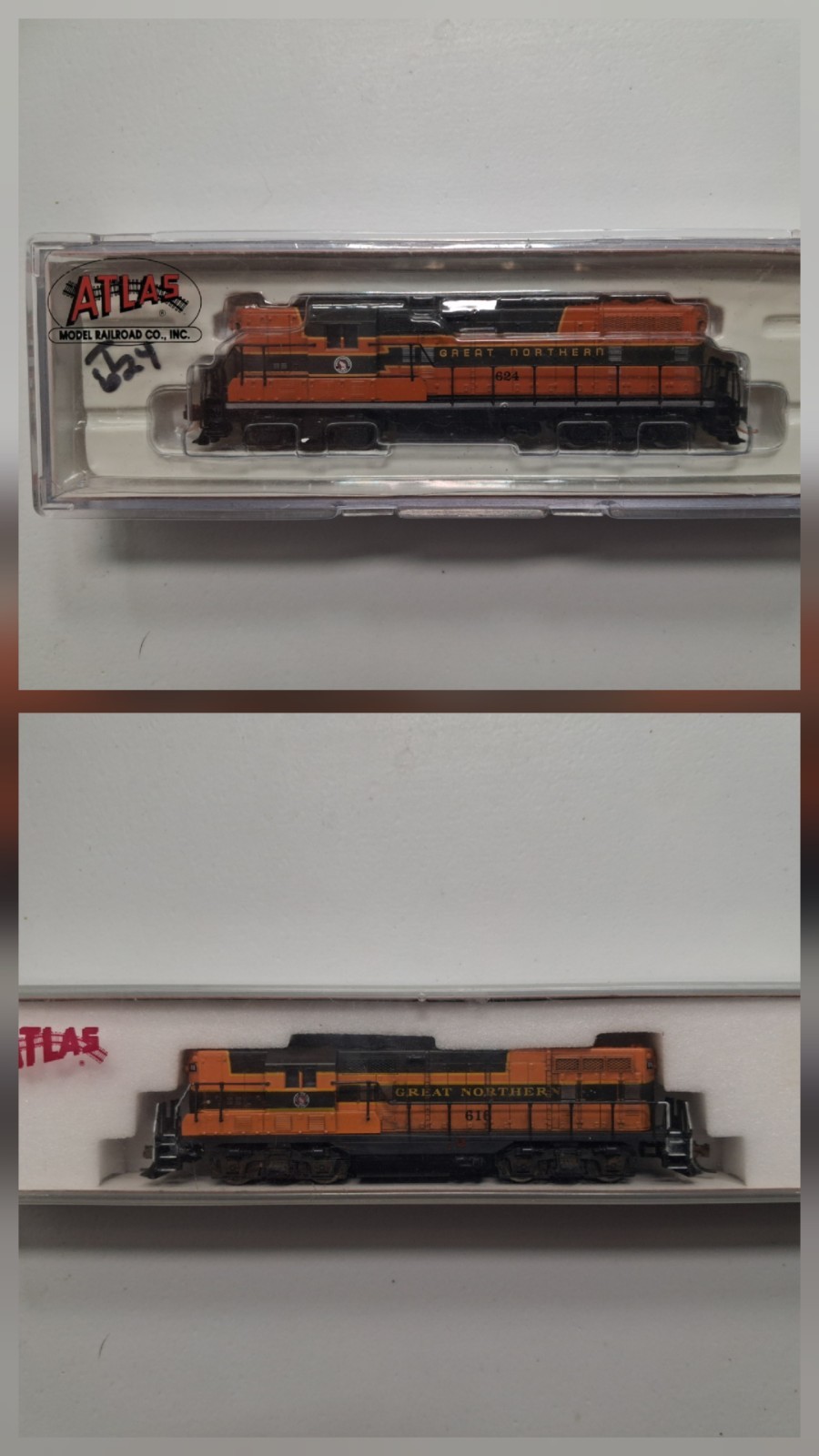 Pair Of Atlas GP-7 Great Northern