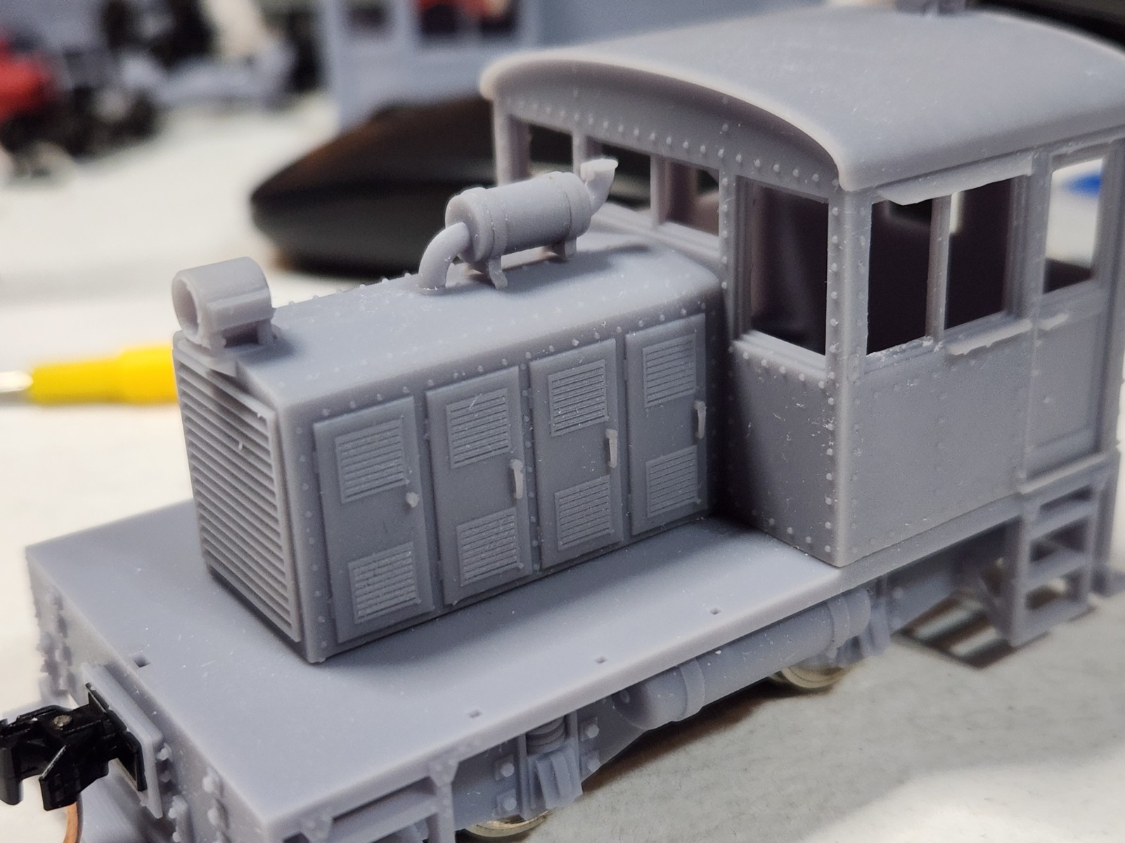 S Scale Freelance “Critter” Switcher Kit 3D Printed With Cab Interior Details