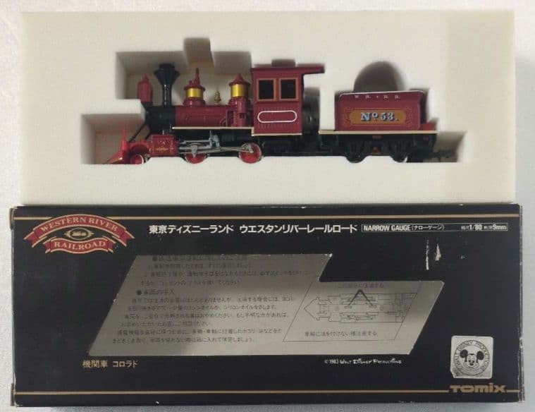 TOMIX Western River Railroad Colorado Steam Locomotive Tokyo Disneyland 1/80