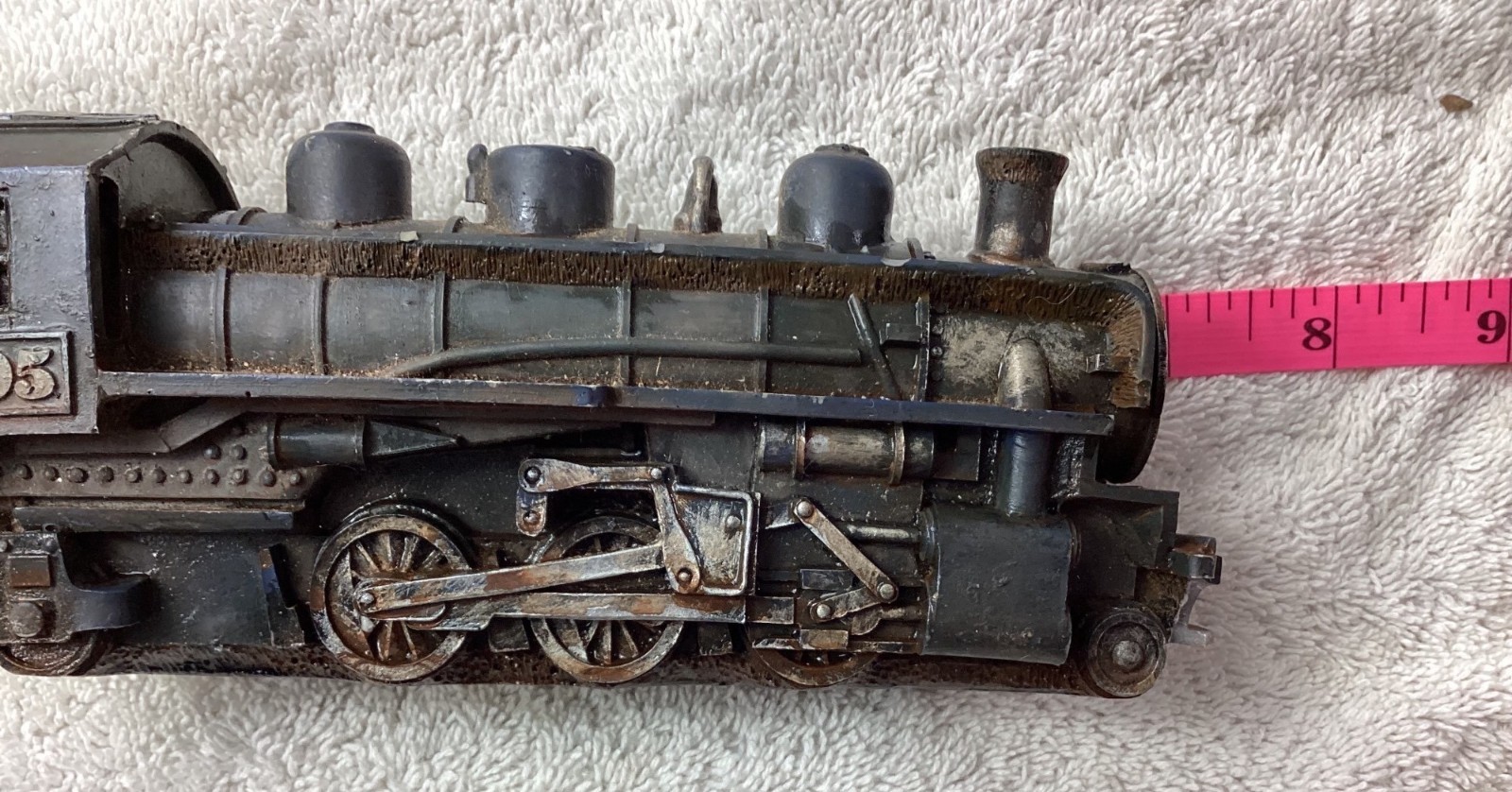 Vintage 1905 Die Cast Train Engine Rustic Prairie Engine 262 Railroad Locomotive