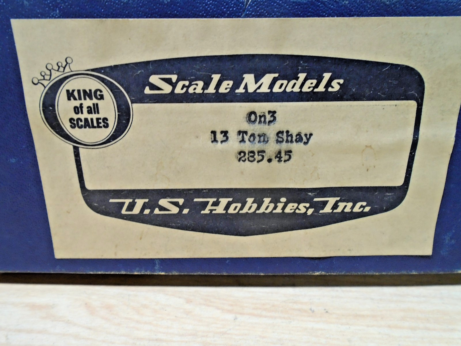 KTM-US Hobbies On3 Brass 13 Ton Shay Logging Loco Runs OB