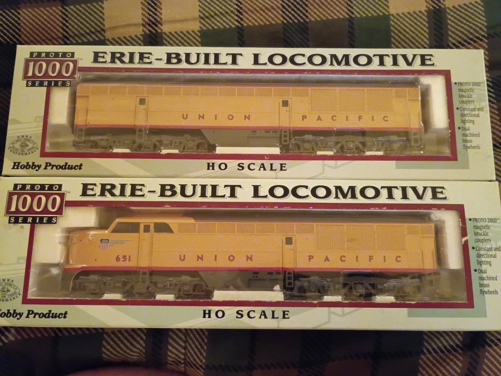 Proto 1000 HO-Scale 31698 Union Pacific #651A & #654B Erie-Built Locomotives