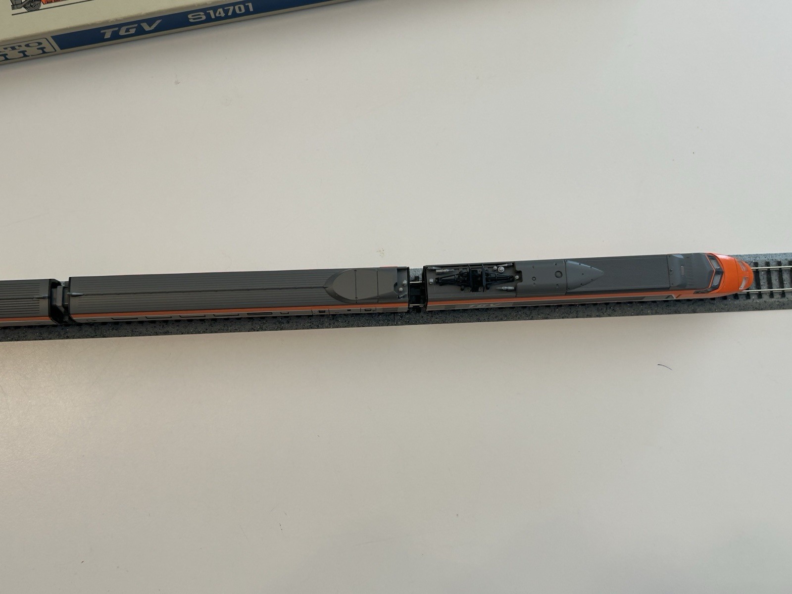 KATO French Railroad TGV S14701 N Scale Bullet Train Japan Used – Very Rare