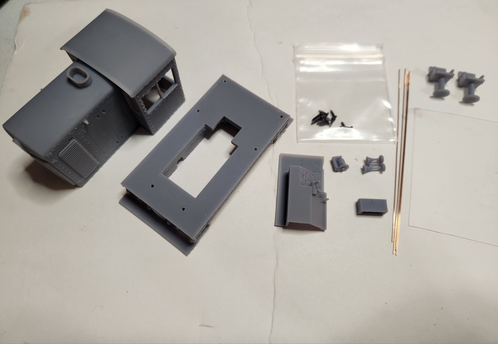 On30 Freelance “Davenport” Switcher Kit 3D Printed With Cab Interior Details