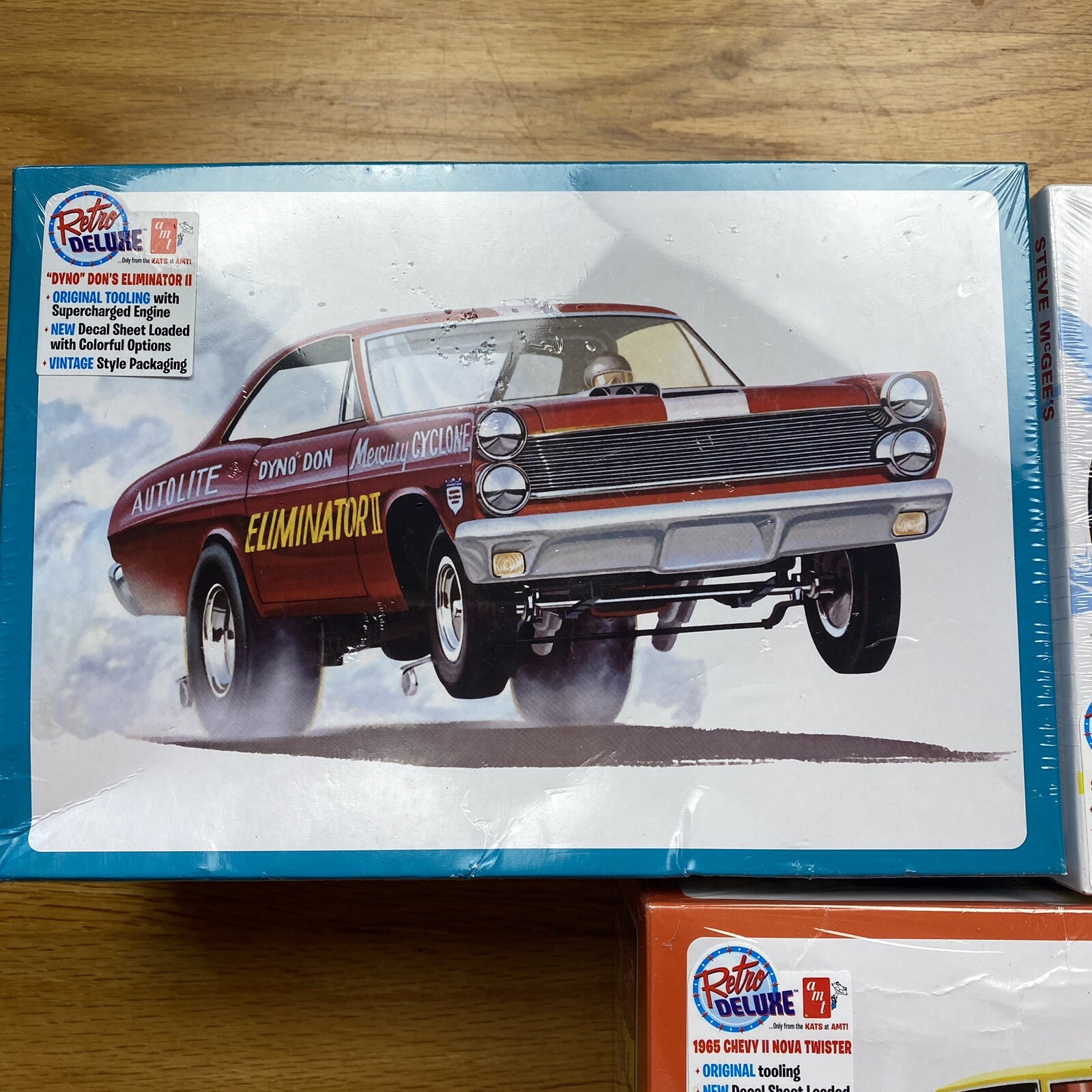 AMT Mercury Cyclone Eliminator II/Dyno Don, Black Betty, and funny car Chevy II