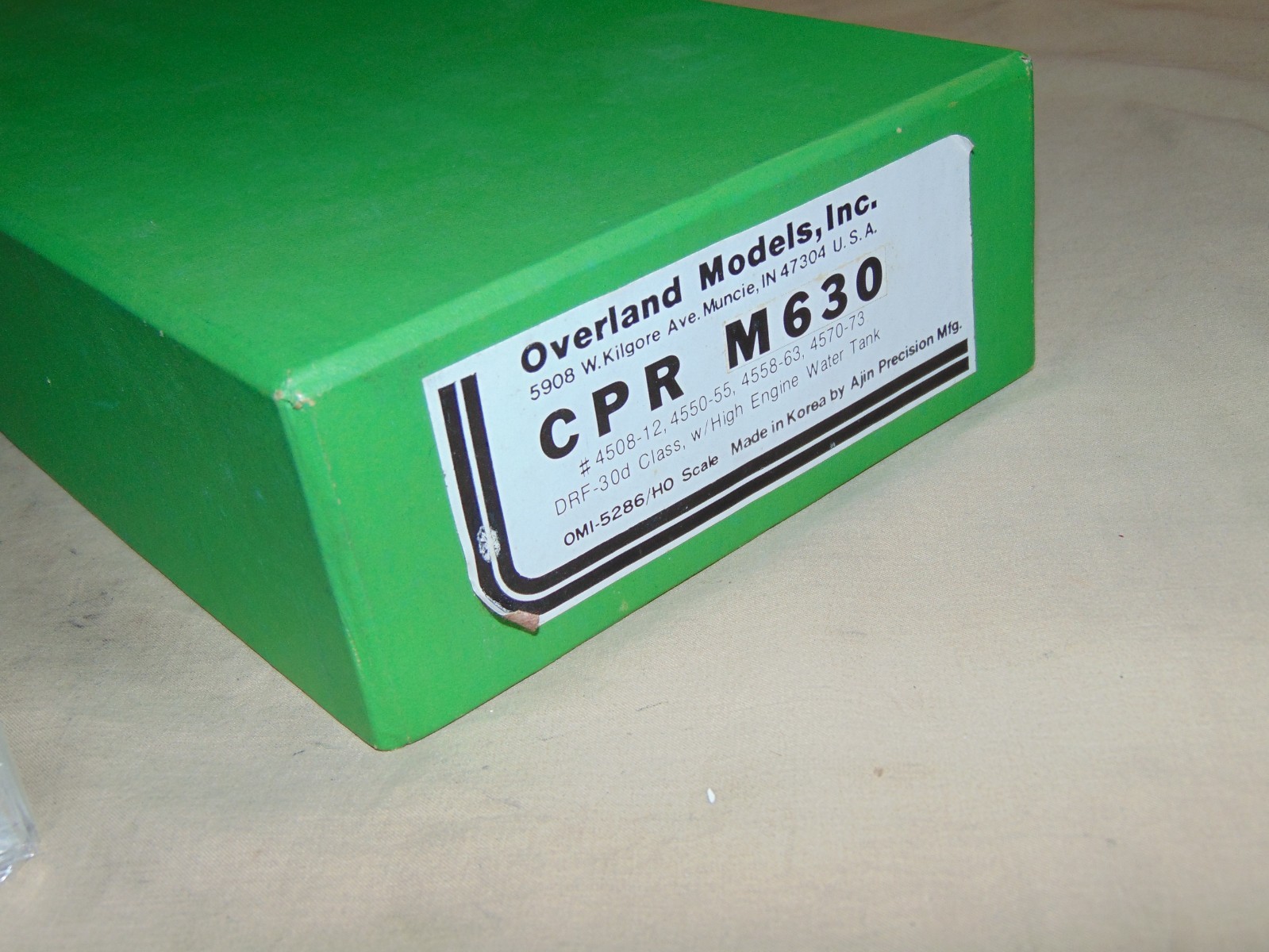 OVERLAND MODELS HO BRASS 5286 UNDECORATED CPR M630 BRAND NEW IN WRAP #52